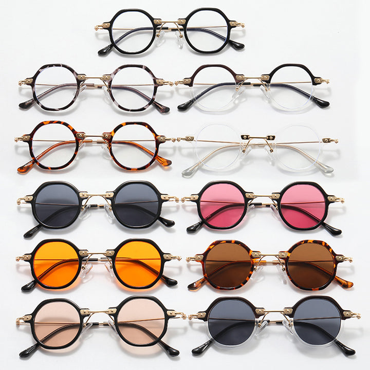 Women's designer sunglasses with hexagonal frame and luxurious metal accents Stornfield
