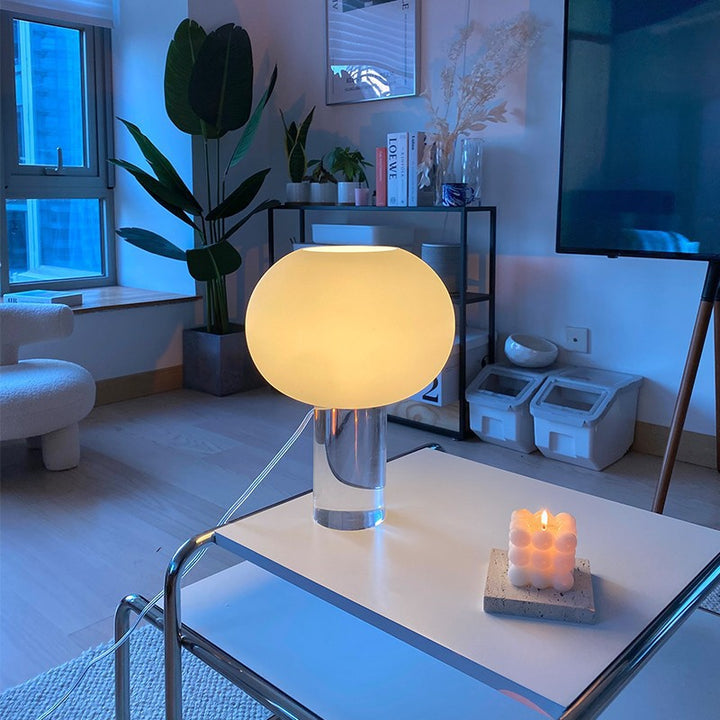 Modern Table Lamp with Elegant Globe Shade