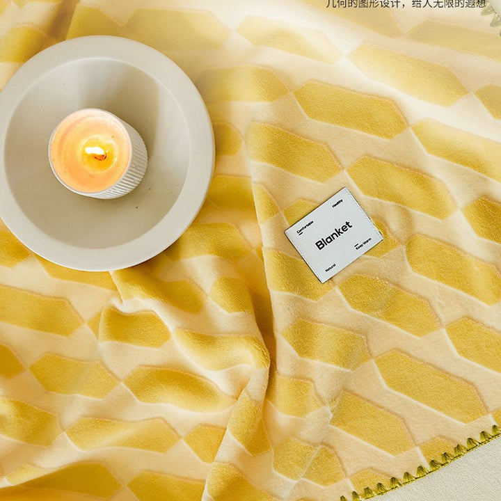 Women's cozy blanket with modern geometric pattern Stornfield