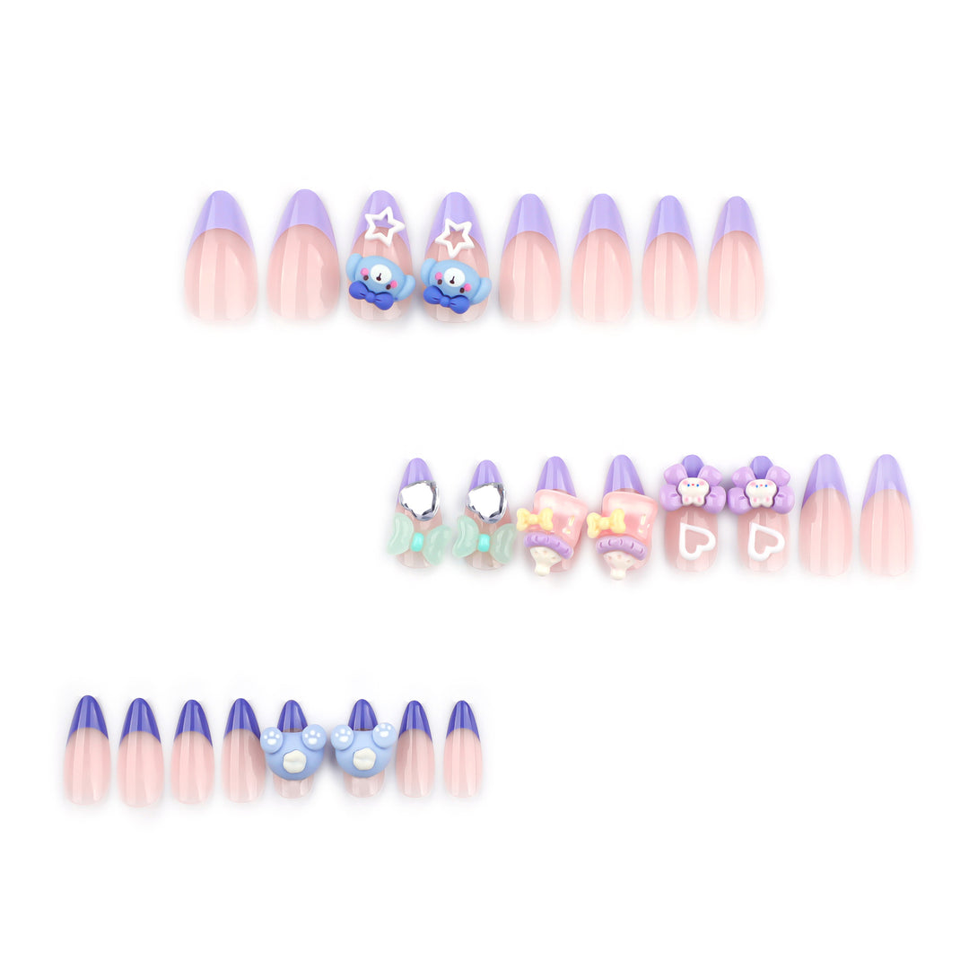 Artificial nail art with playful designs Stornfield