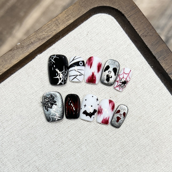 Decorative Floral Stiletto Press-On Nail Set Stornfield