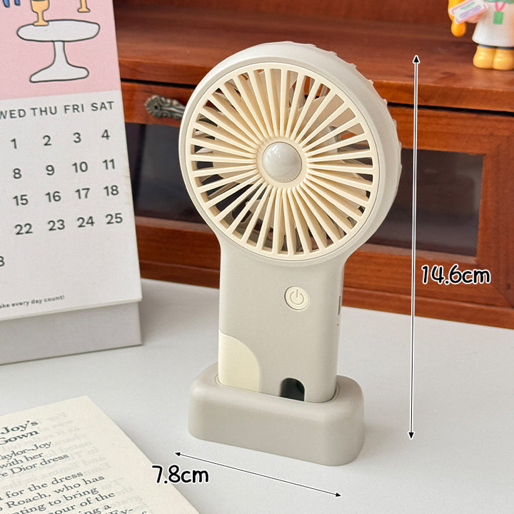 Unisex Portable Hand Fan with USB Charging Function and Ergonomic Handle Stornfield