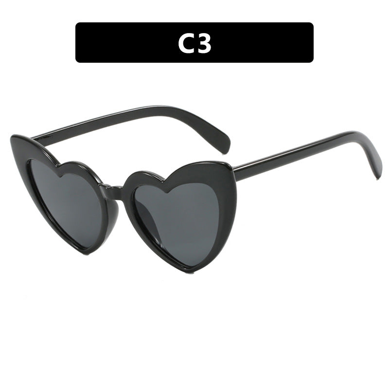 Women's Heart-Shaped Sunglasses with Polarized Lenses and High-Quality Plastic Frame Stornfield