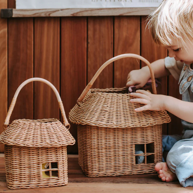 Playful storage basket in house design Stornfield