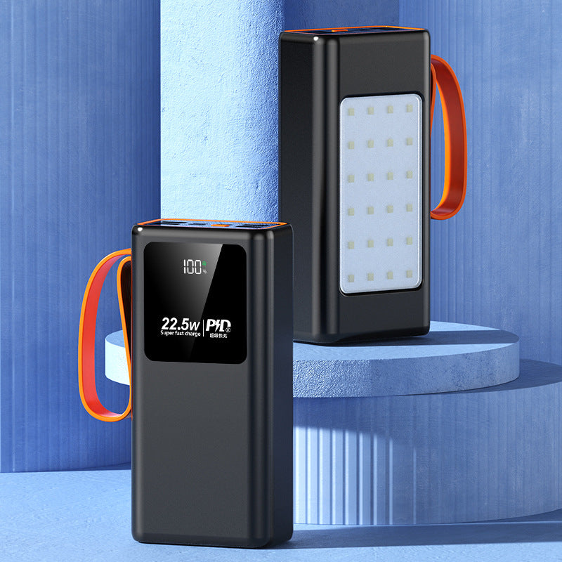 Portable power bank with powerful solar charging technology and LED lamp Stornfield