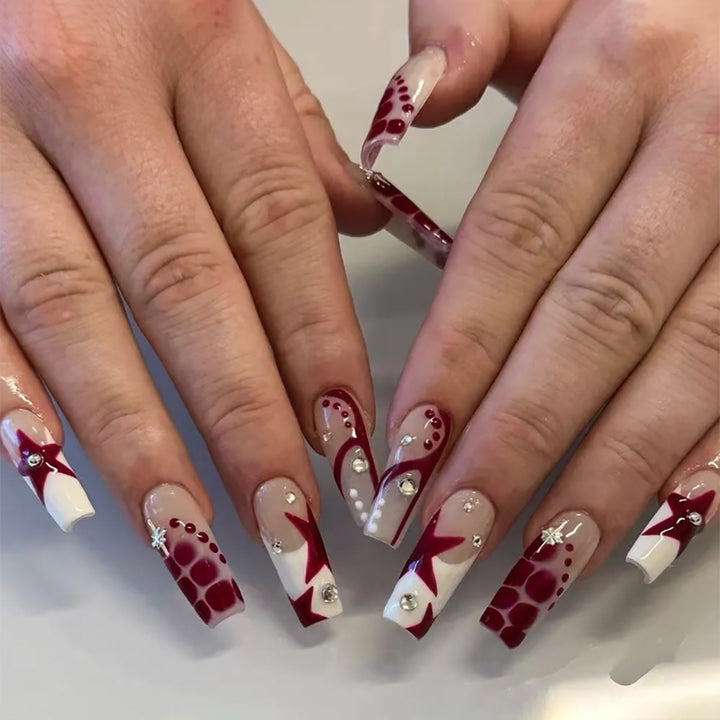 Decorative Press-On Nail Set Stornfield