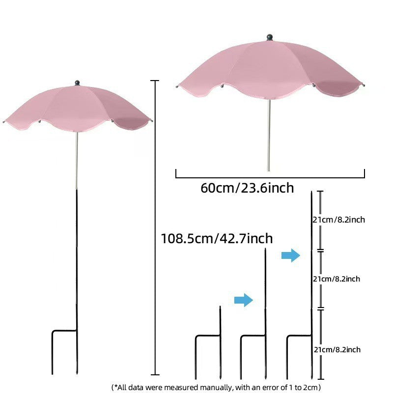 Women's sun protection umbrella with flexible tripod Stornfield