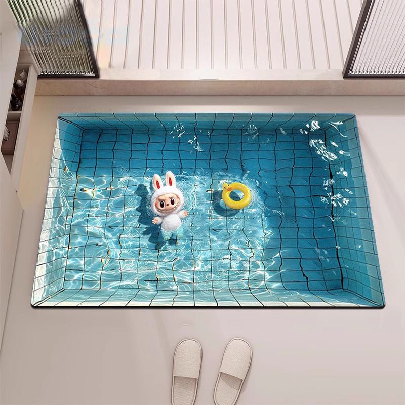 Cute Cartoon Monster Area Rug for Indoor Decor