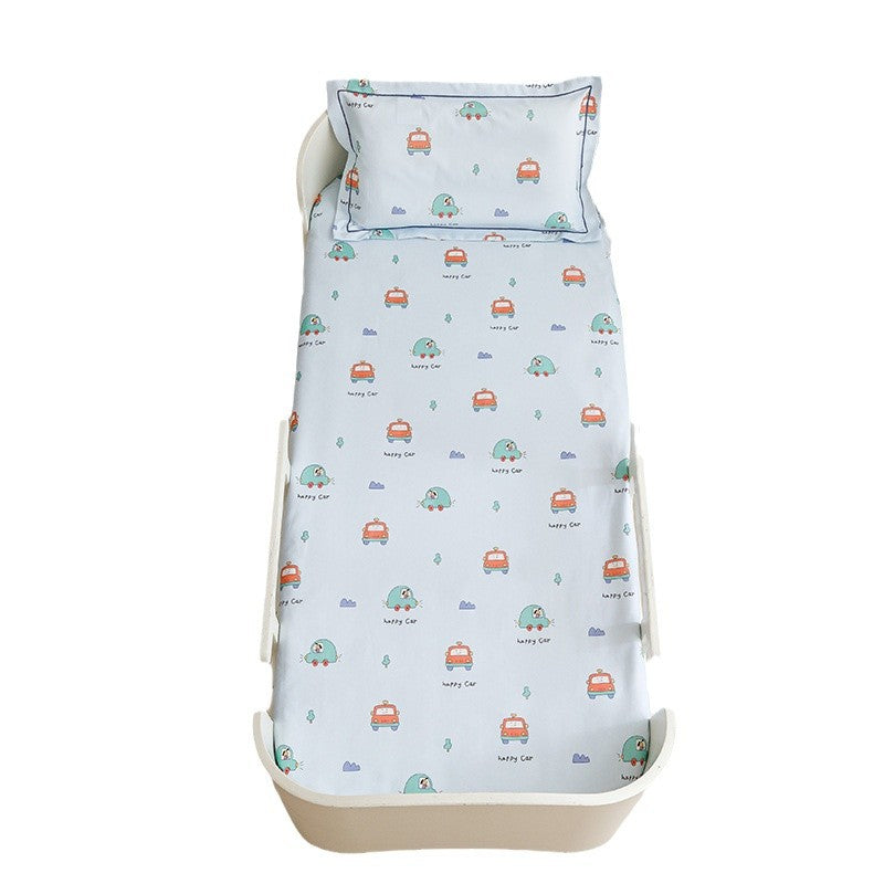 Toddler Breathable Cotton Percale Bunny Print Bed Linen Set