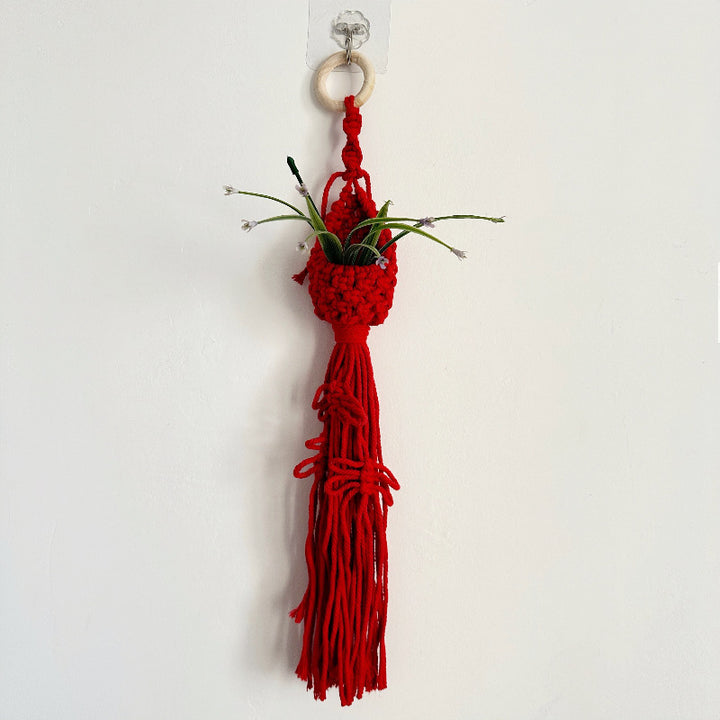 Macrame Plant Hanger with Decorative Tassels Stornfield
