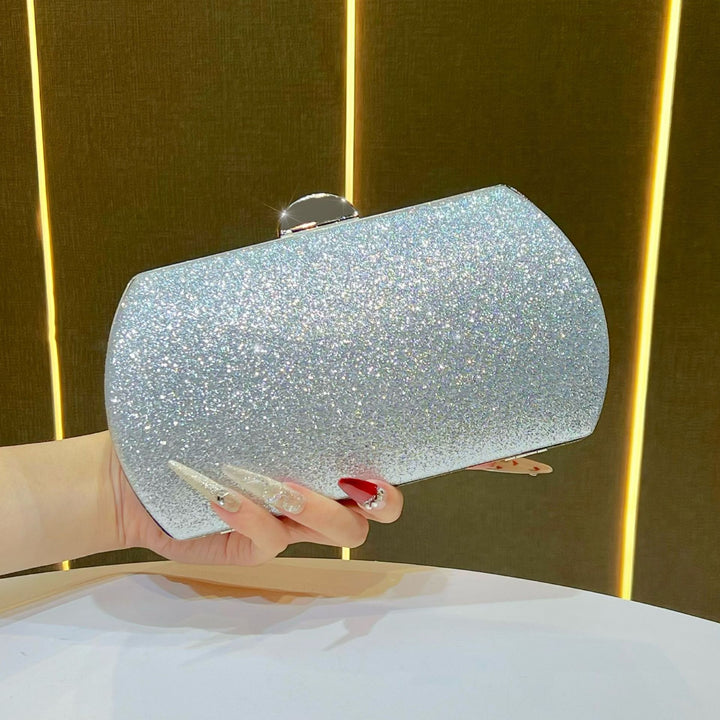 Glittering Cylindrical Evening Clutch