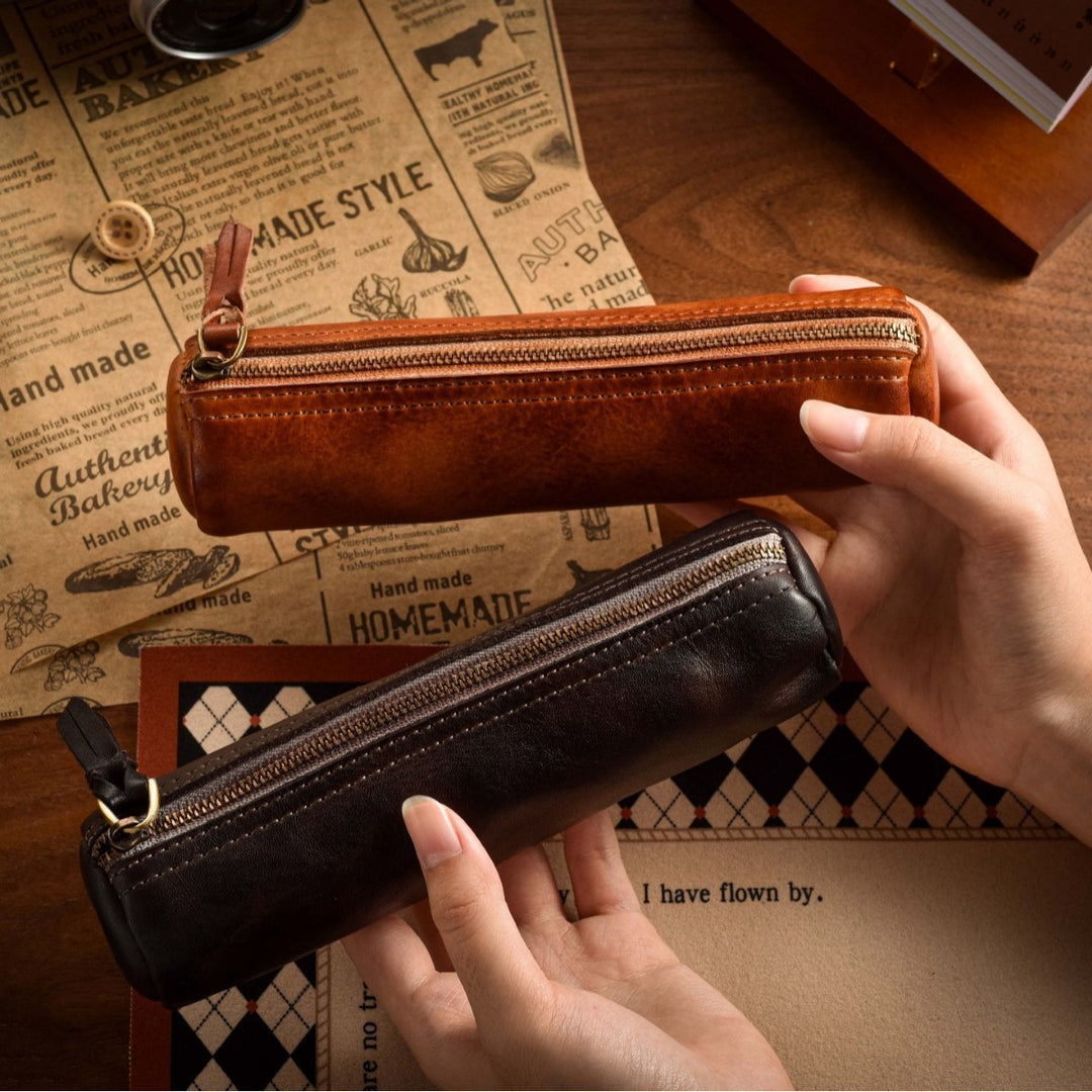 Premium Leather Pencil Case