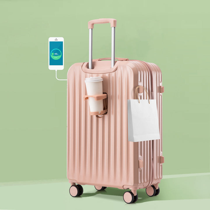Unisex Smart Charging Hard-Shell Travel Suitcase Stornfield