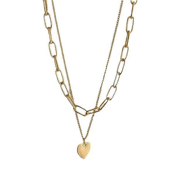 Heart Chain Layered Necklace Stornfield