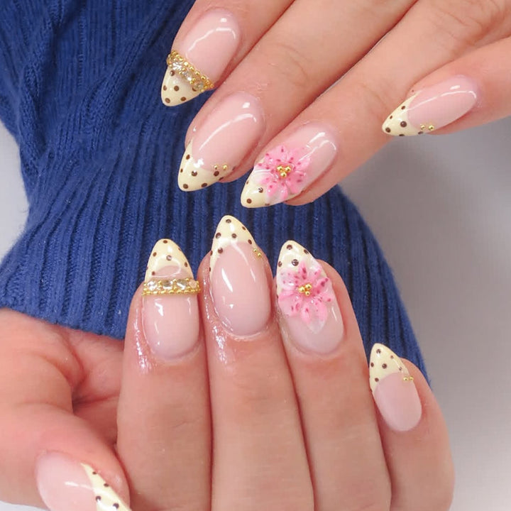 Floral Accent Gel Nail Art Stornfield