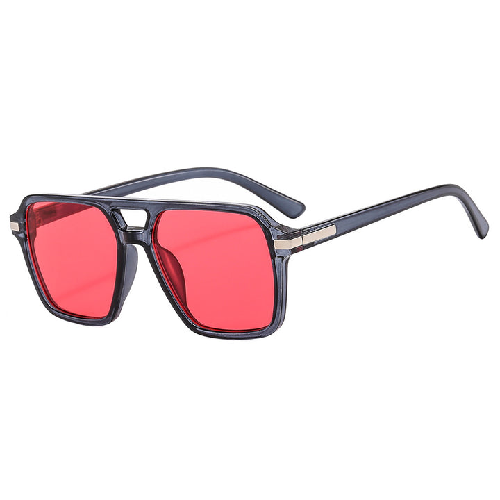 Women's fashionable square sunglasses with elegant metal finish Stornfield