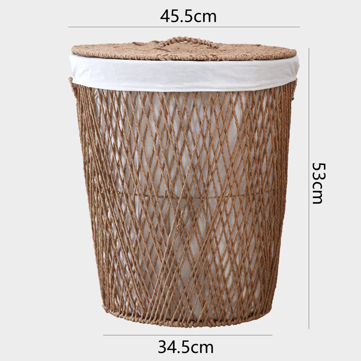 Decorative laundry basket with lid Stornfield