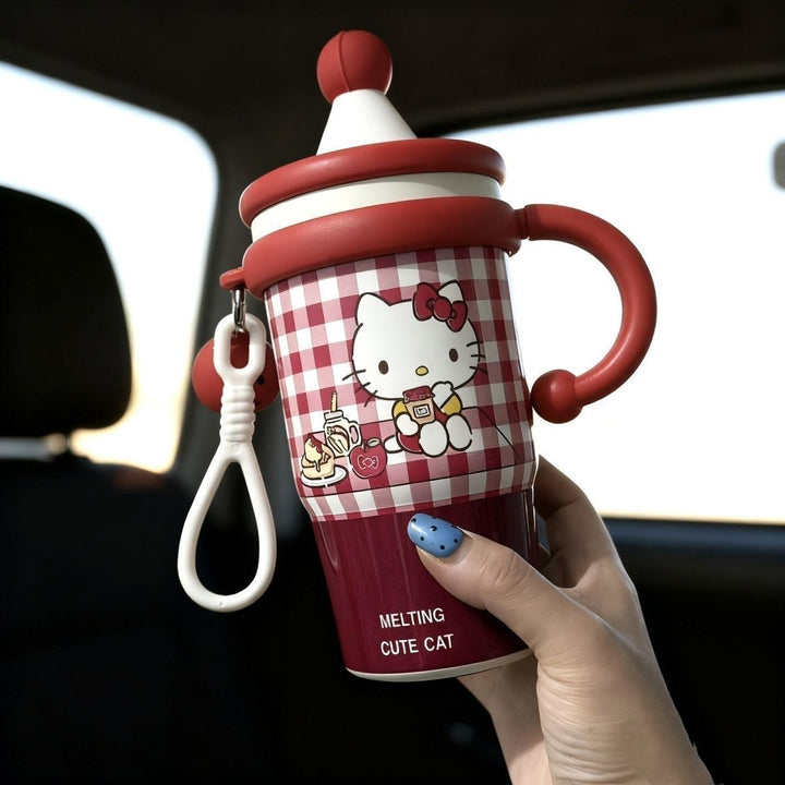 Women's insulated drinking cup with cute cat design Stornfield