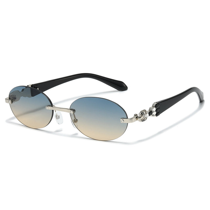 Fashion-Forward Decorative Oval Sunglasses Stornfield