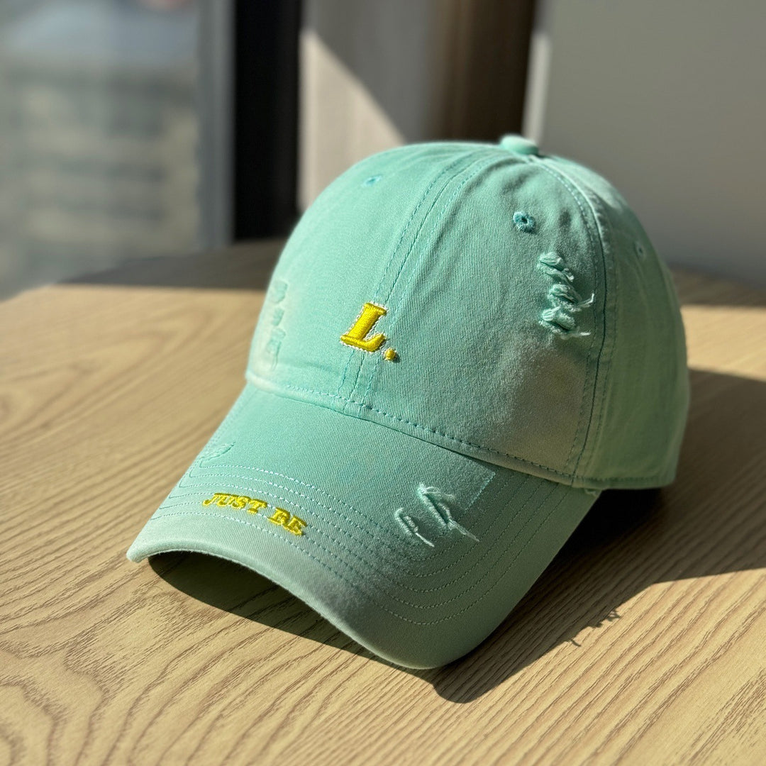 Women's Distressed Cotton Baseball Cap Stornfield