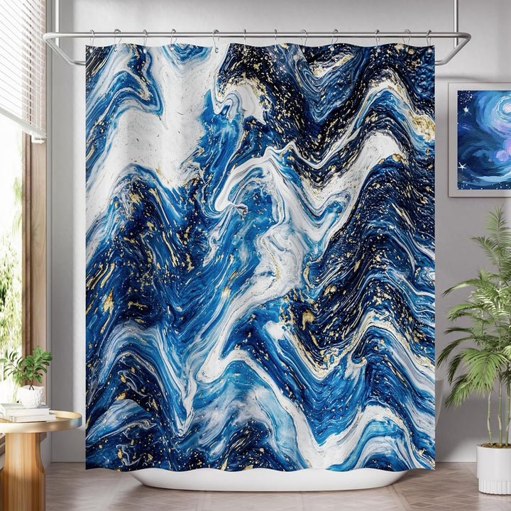 Modern Striped Shower Curtain Stornfield