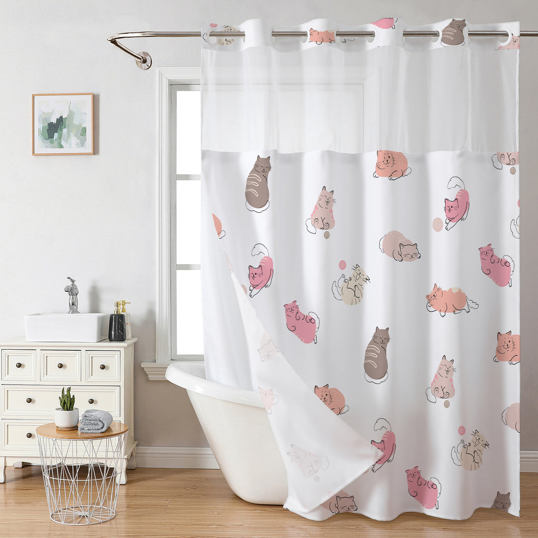 Strawberry-Themed Shower Curtain Stornfield