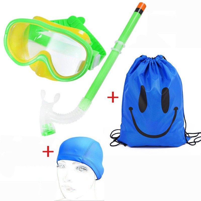 Diving goggles set with breathable snorkel and waterproof backpack Stornfield