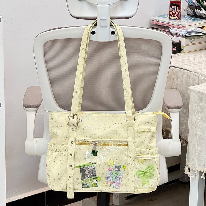 Star-Embellished Utility Tote