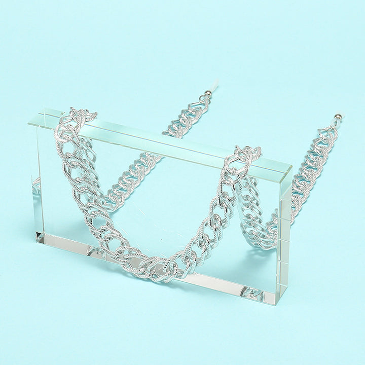 Chain-Detail Cat-Eye Glasses Stornfield