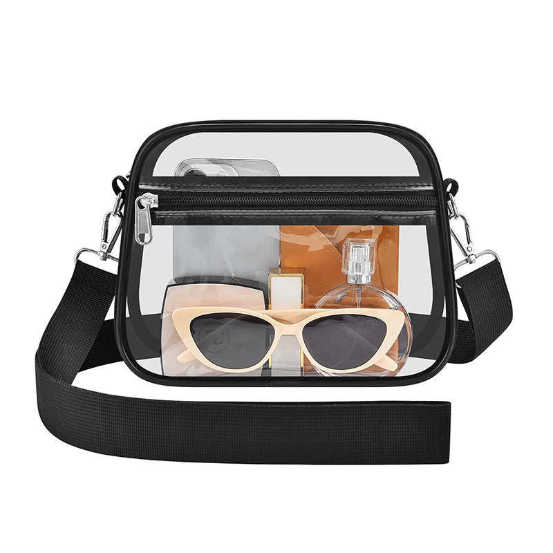 Transparent shoulder bag with versatile compartments Stornfield