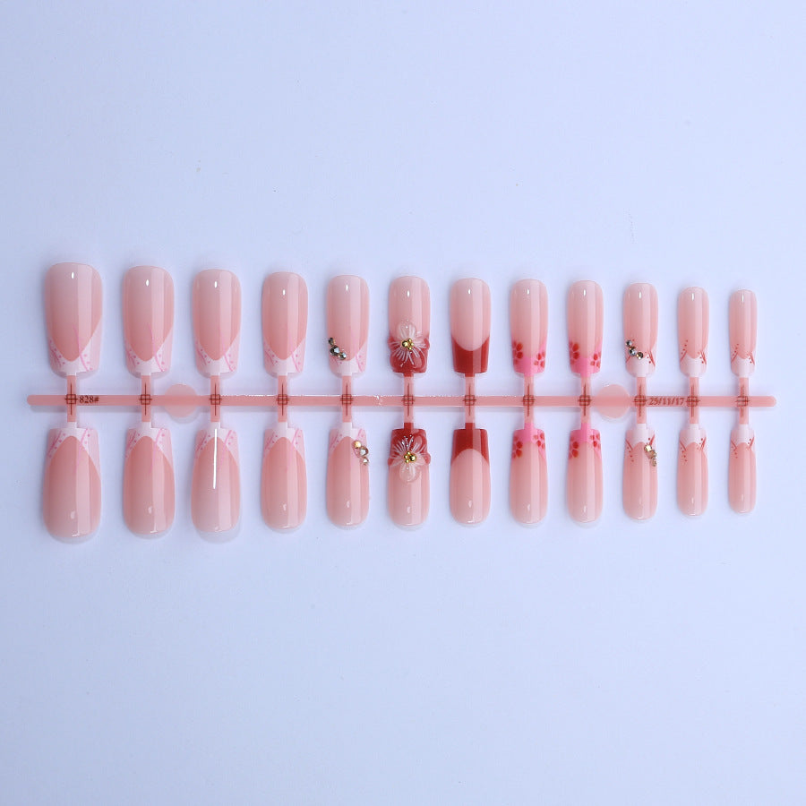 Decorative Floral Press-On Nail Art Kit Stornfield