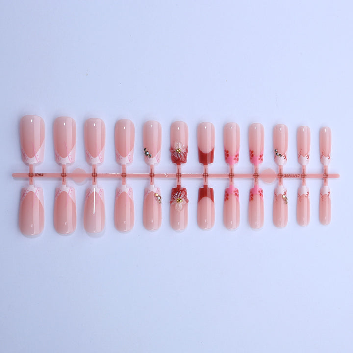 Decorative Floral Press-On Nail Art Kit Stornfield