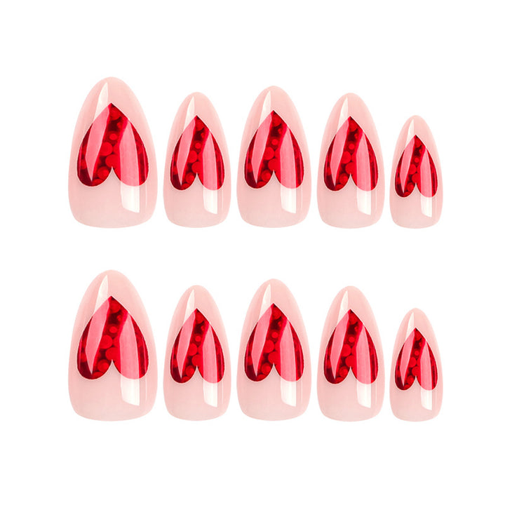Exquisite Nail Art with Heart Design Stornfield