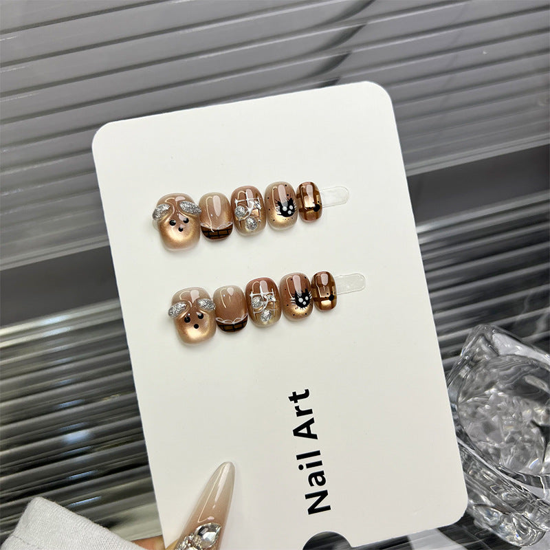 Creative Animal-Themed Press-On Nails