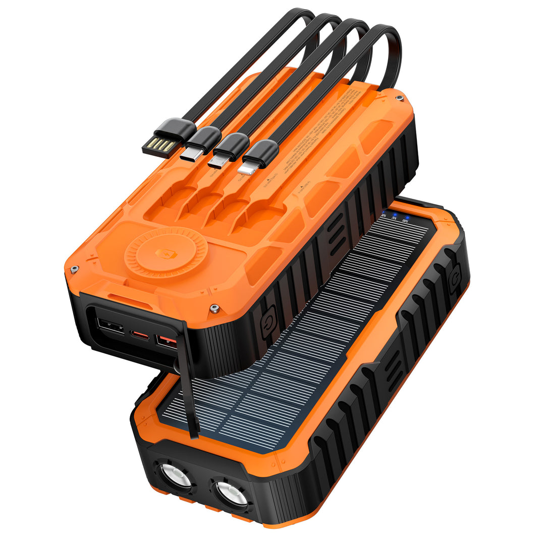 Multifunctional Solar Power Bank with Integrated LED Light Stornfield