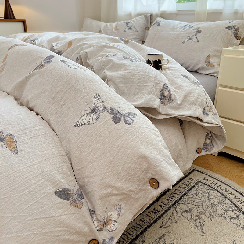 Floral Patterned Duvet Cover Set