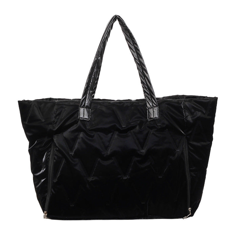 Spacious Quilted Travel Tote Stornfield