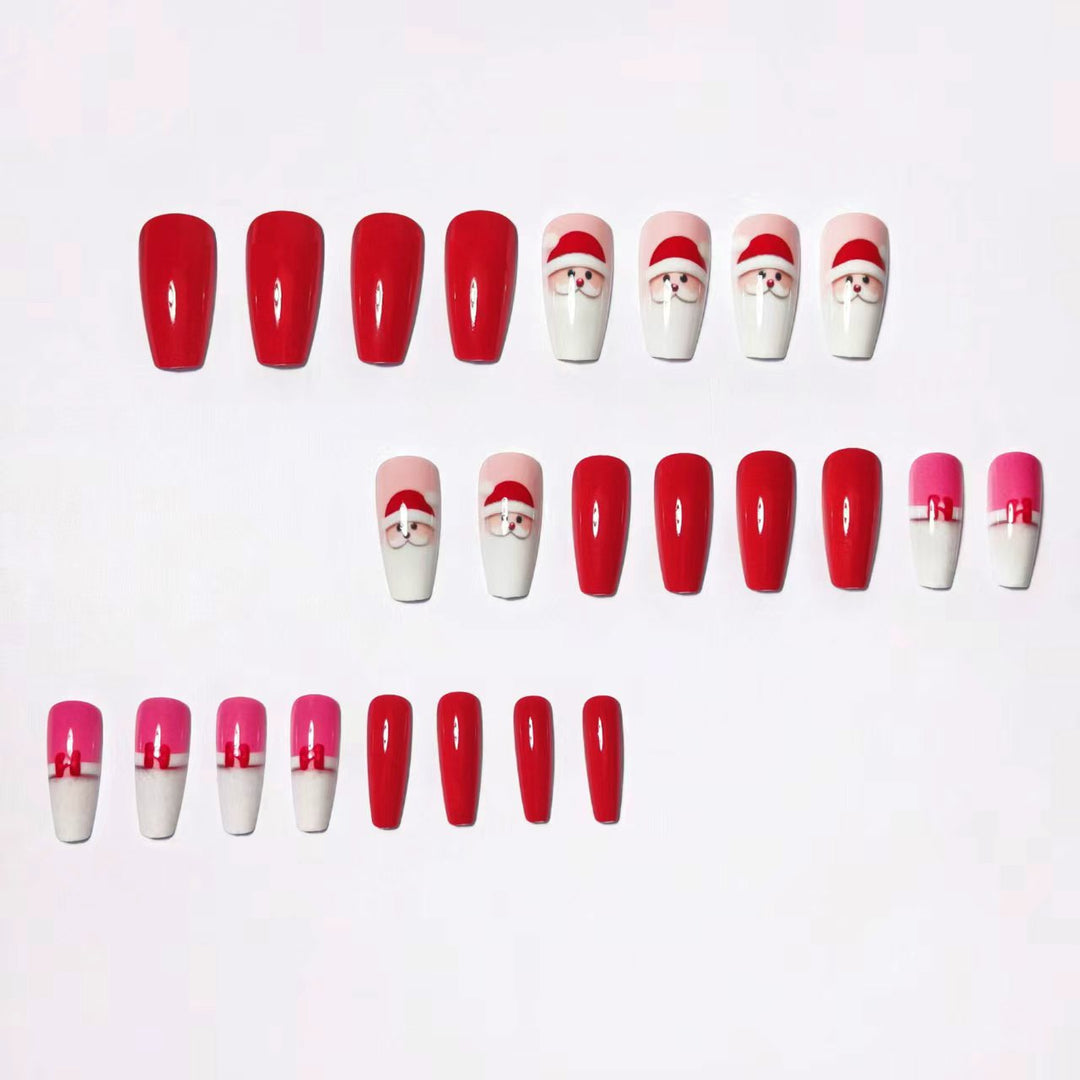 Festive artificial nails with Christmas motifs Stornfield