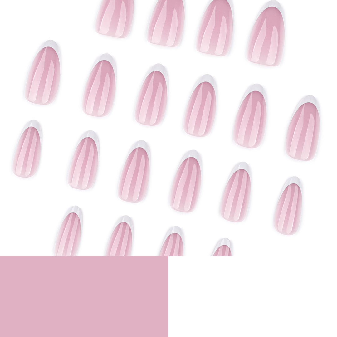 Artful nail extensions with elegant gradient and precise French tip Stornfield
