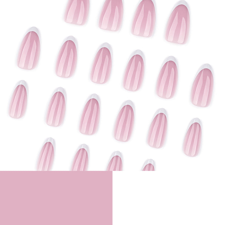 Artful nail extensions with elegant gradient and precise French tip Stornfield