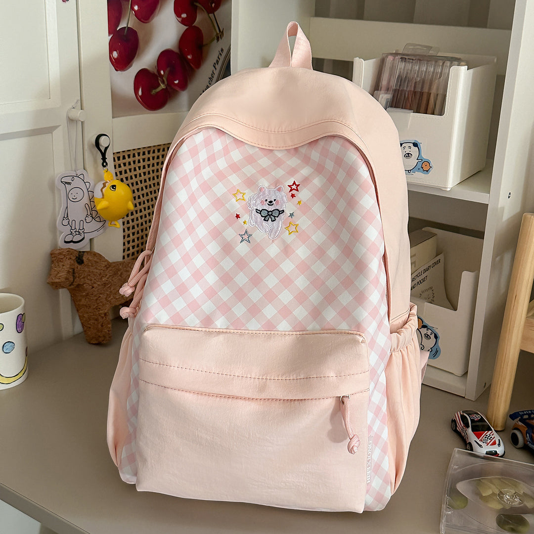 Cute Decorative Checked Pattern Backpack Stornfield