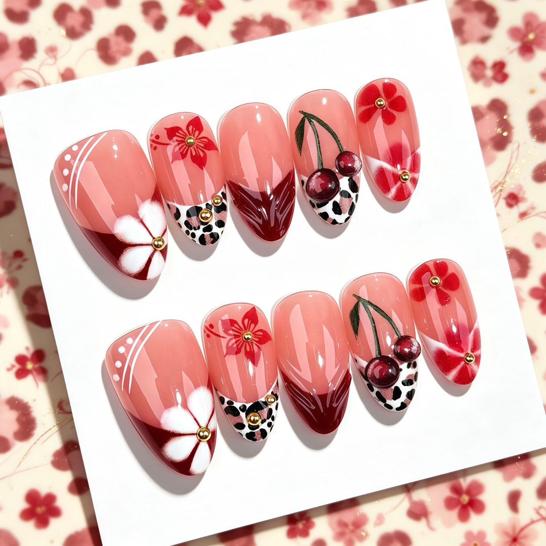 Decorative Press-On Nail Art Set 1790745935