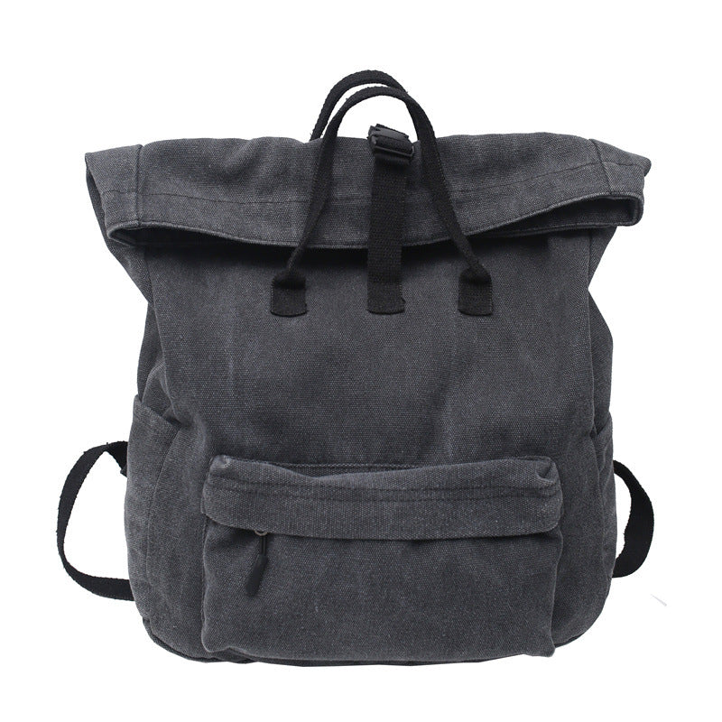 Stylish Roll-Top Canvas Backpack Stornfield