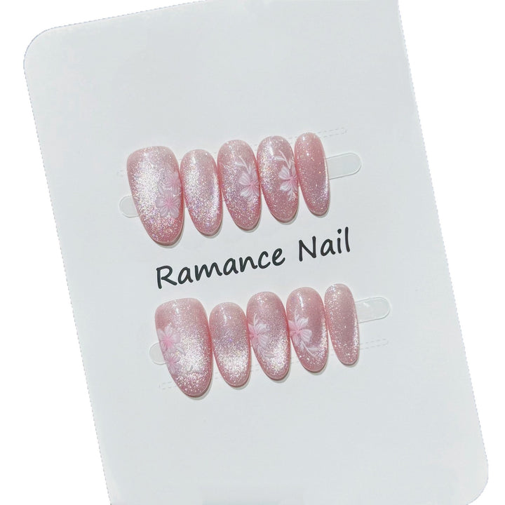 Floral Design Press-On Nail Set Stornfield
