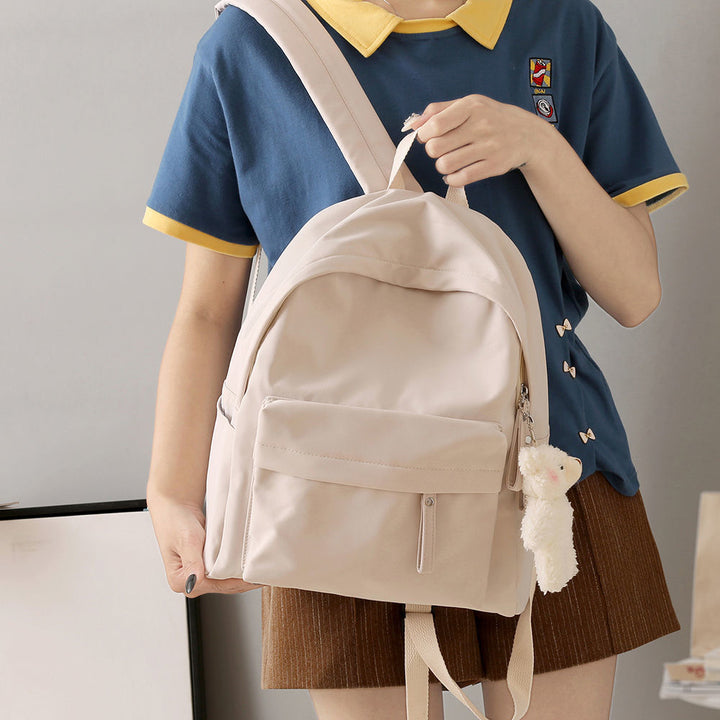 Casual Backpack with Plush Keychain Stornfield