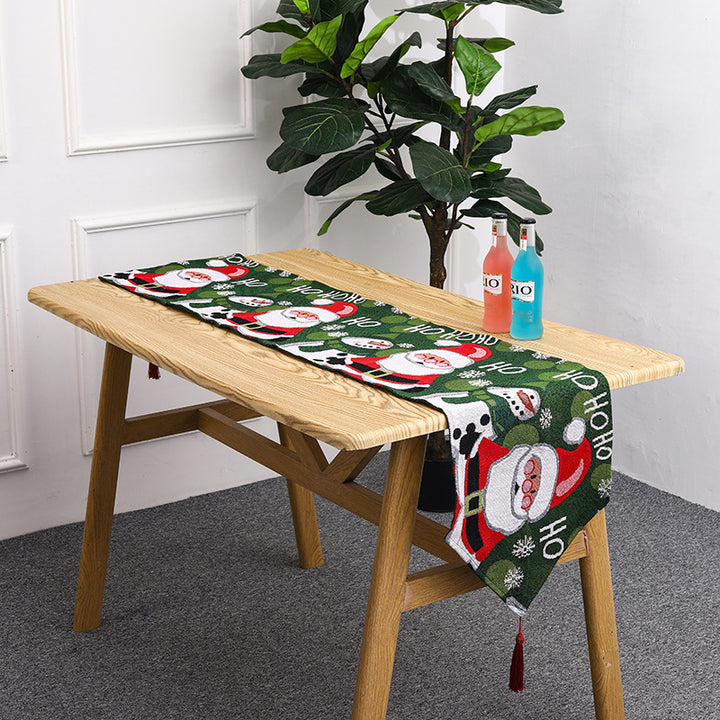 Christmas table runner with reindeer motif Stornfield