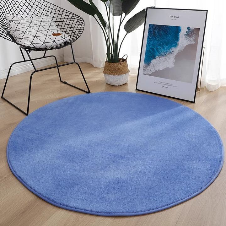 Plush Round Area Rug