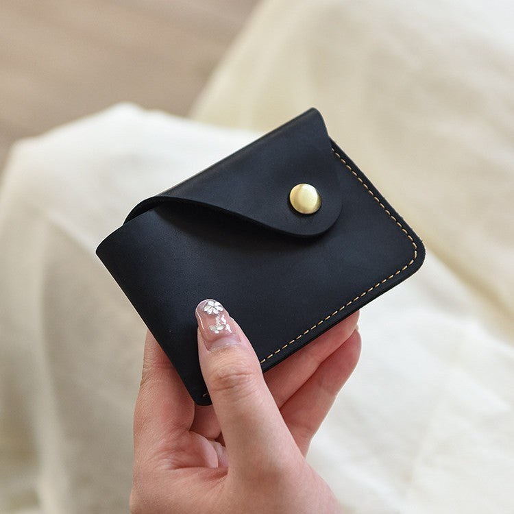 Premium Leather Buttoned Cardholder Stornfield