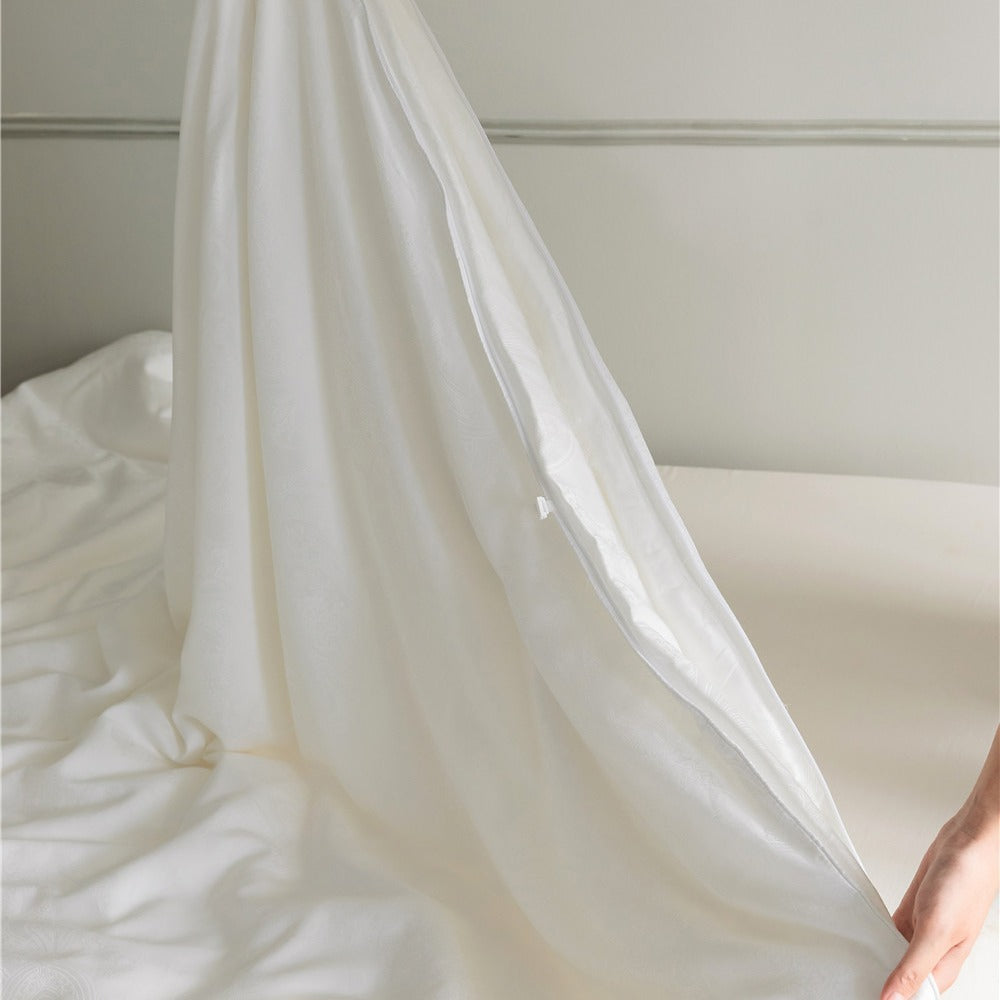 Luxury Jacquard Medallion Cotton Sateen Duvet Cover Set