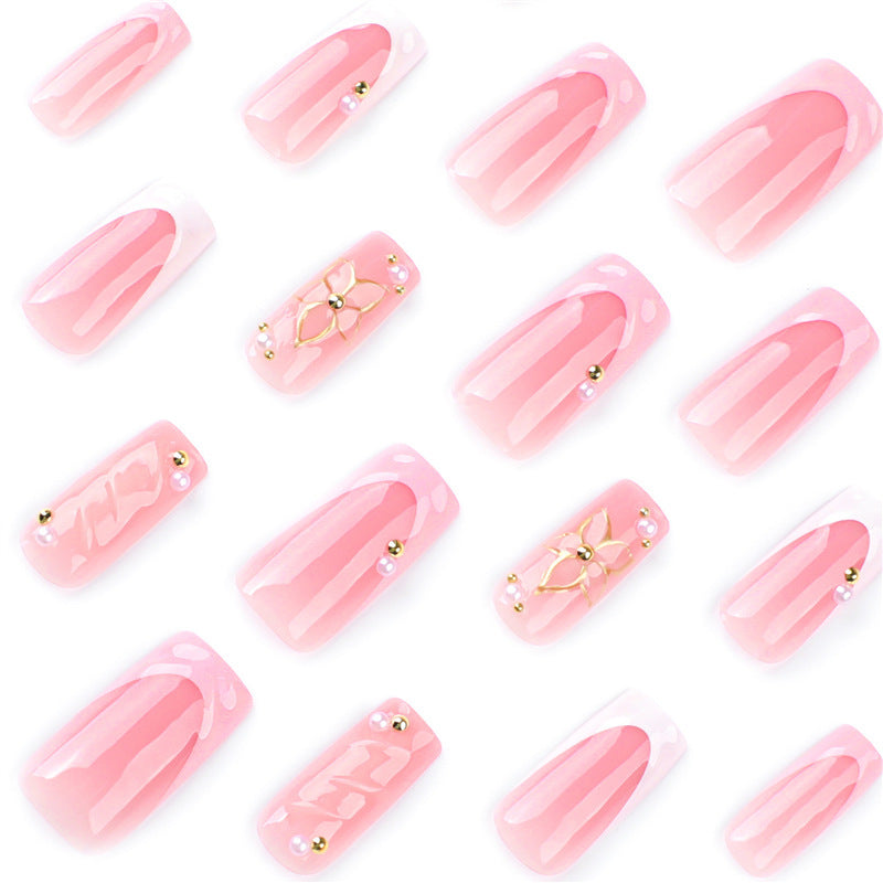 Artistic Floral Design Press-On Nail Art Stornfield